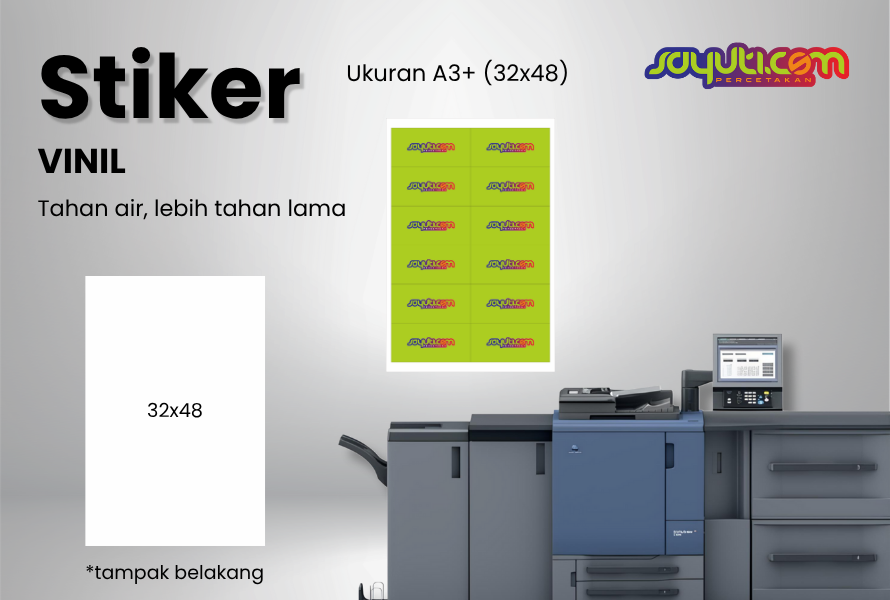 Stiker A3+ Vinil